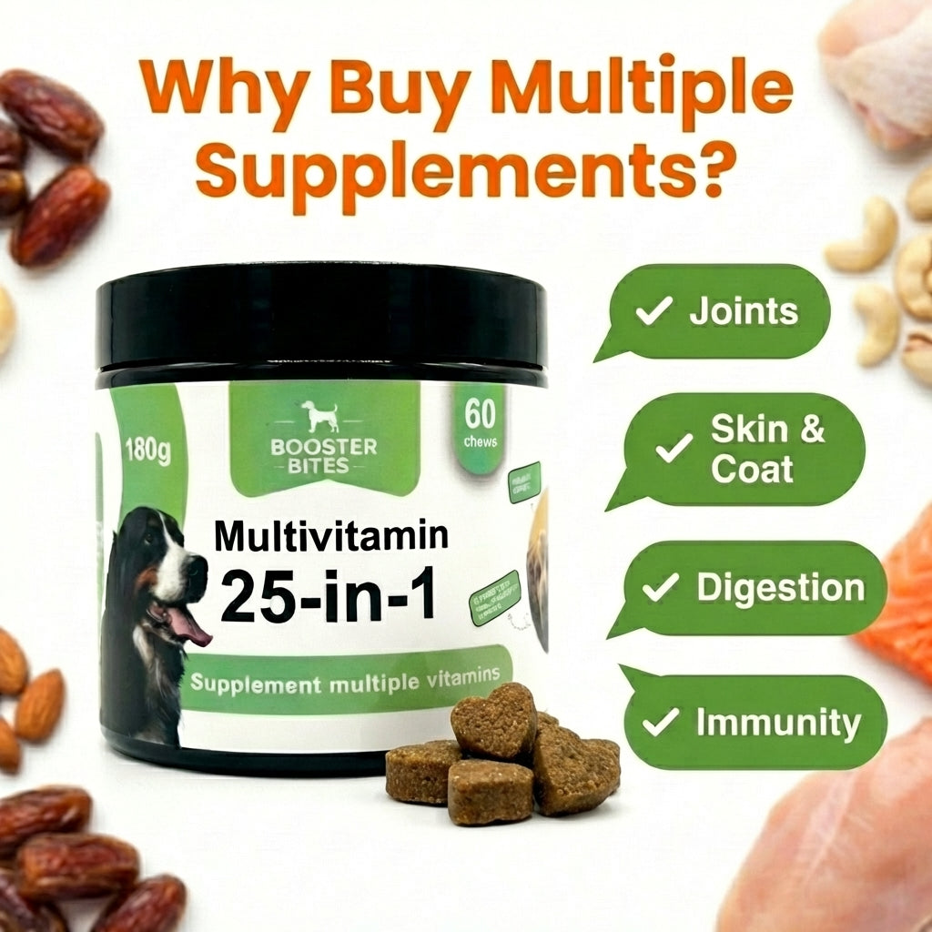 Booster Bites 25-in-1 Multivitamin Dog Treats x60