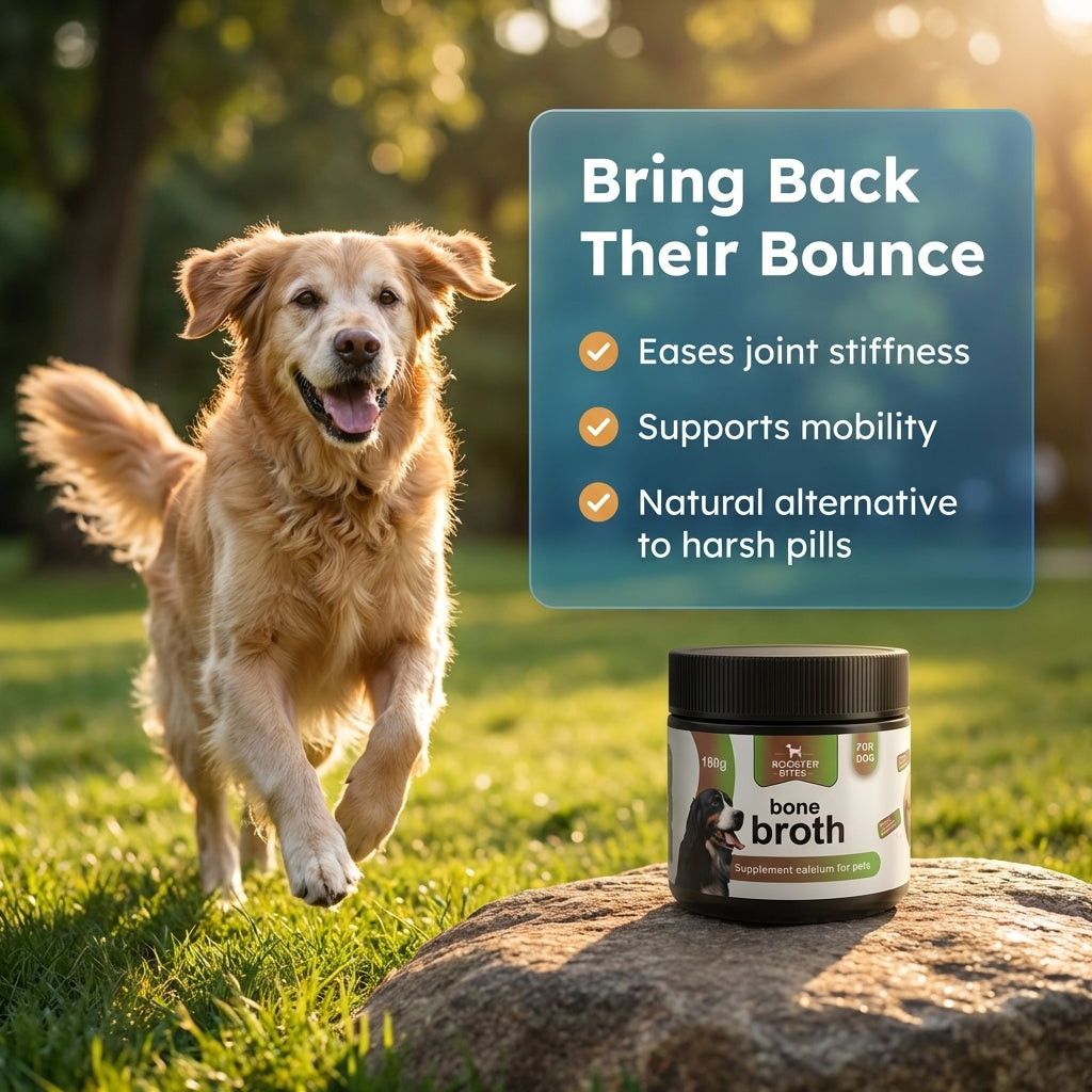 Booster Bites Bone Broth Powdered Supplement - Joint Care Powerhouse 180g