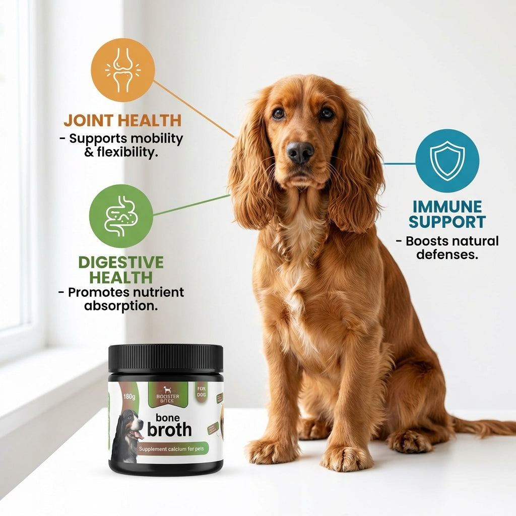 Booster Bites Bone Broth Powdered Supplement - Joint Care Powerhouse 180g
