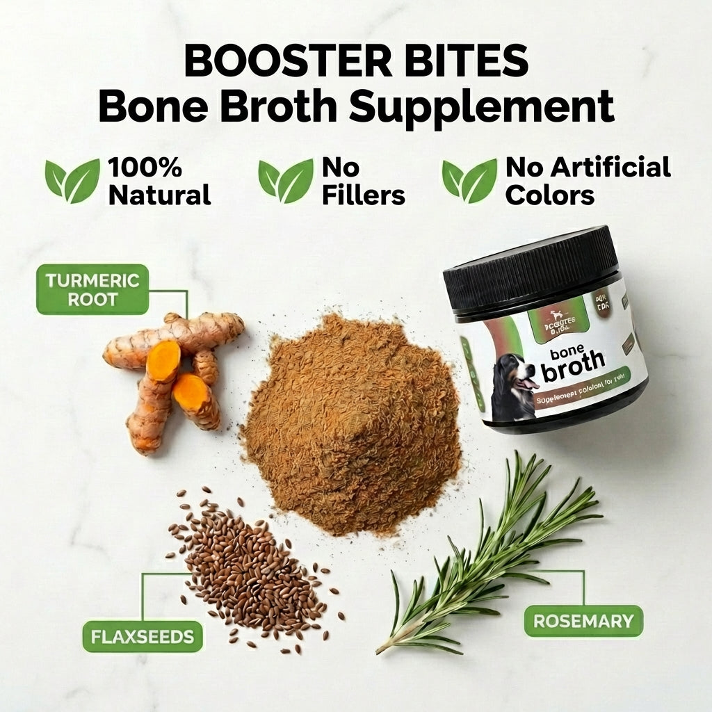 Booster Bites Bone Broth Powdered Supplement - Joint Care Powerhouse 180g